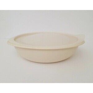 Vintage Tupperware oval Server Cream 2.1L #5006A